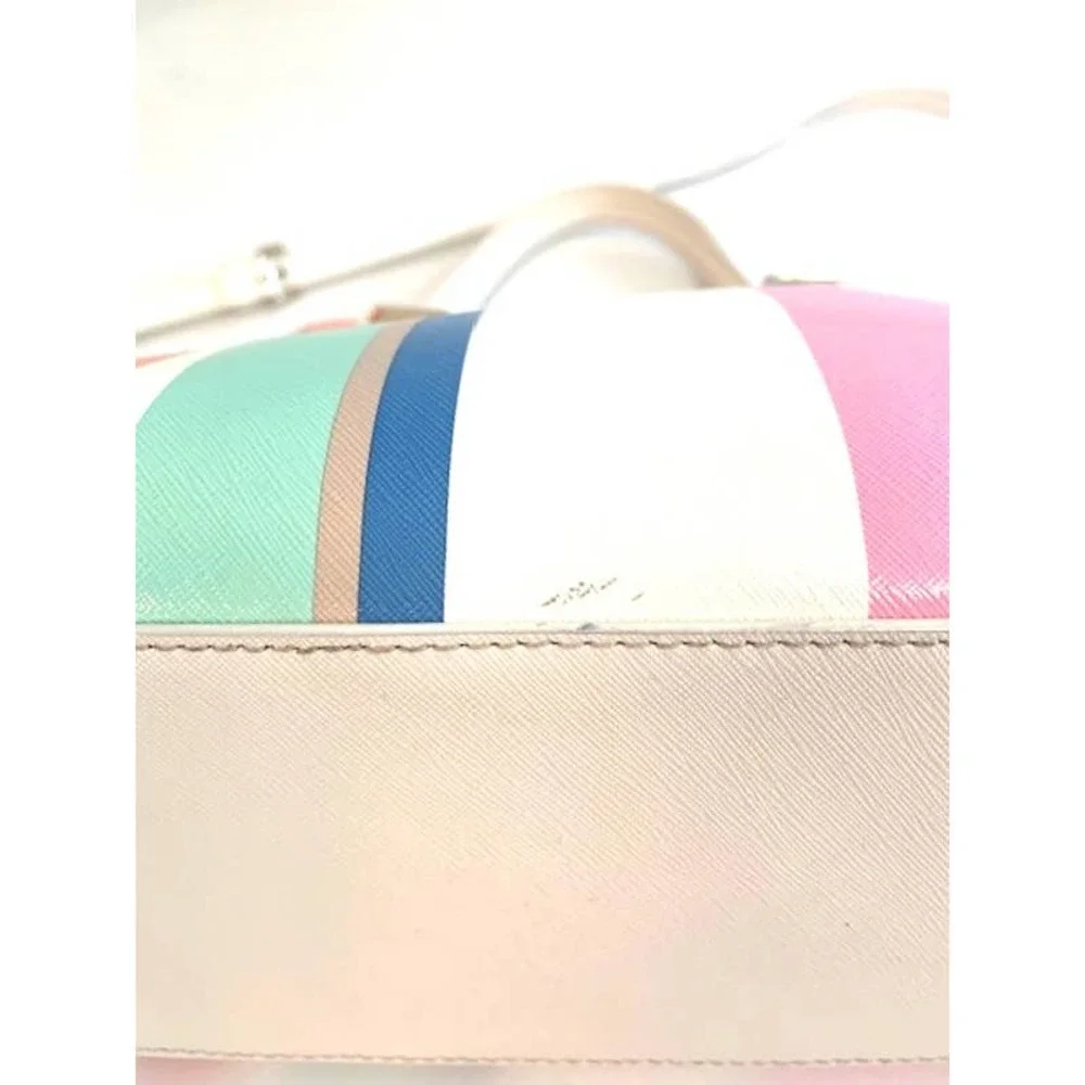 Kate Spade Cedar Street Multi Stripe Maise Satchel Crossbody - Picture 10 of 10